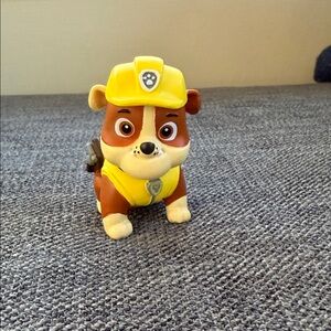 Yellow and Brown Tonies Rubble Paw patrol character